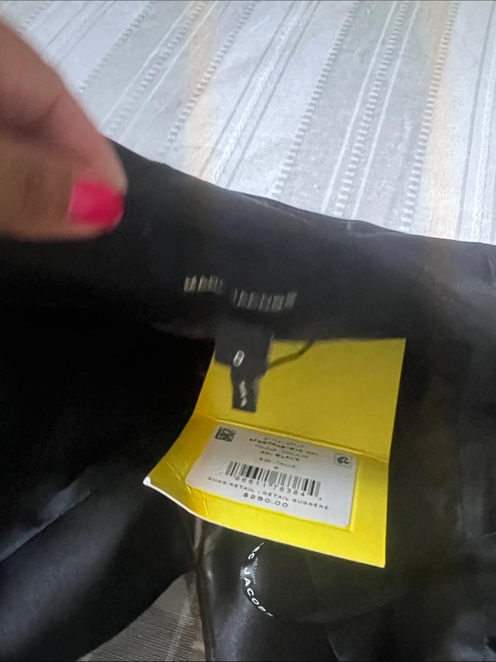 Marc Jacobs Black Satin Cropped Shoulder Bag - Picture 5 of 5